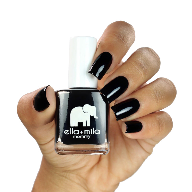 black nail polish