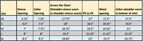 boxy tee dimensions sizing