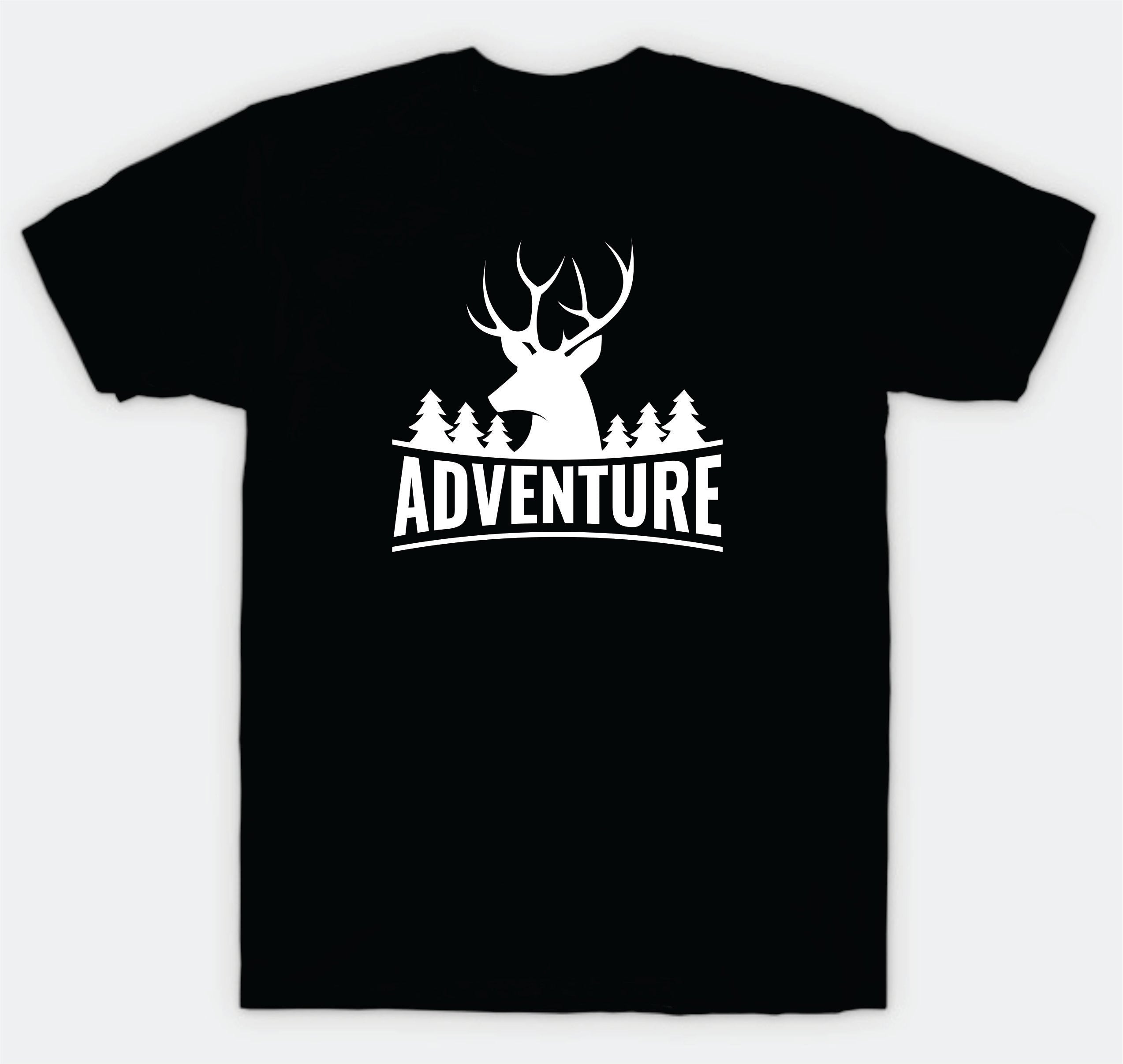 Adventure Deer T-Shirt Tee Shirt Vinyl Heat Press Custom Quote Teen Kids Boy Girl Tshirt Sports Hunt