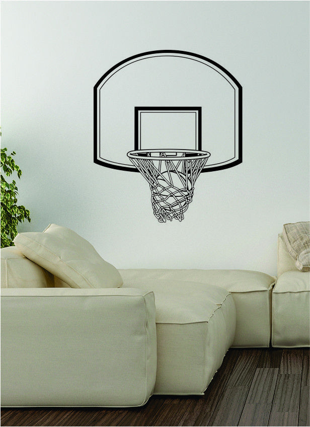 Basketball Hoop Decal Wall Vinyl Art Decor Room Teen Sports Ball Nba Bedroom