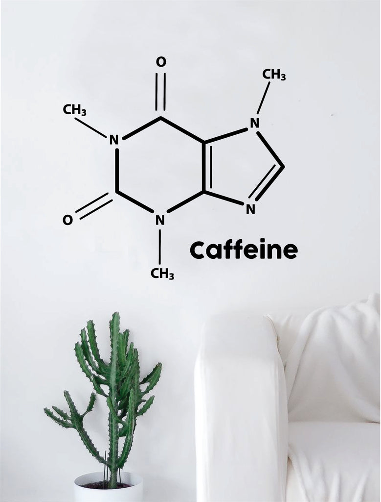 caffeine molecule vinyl decal sticker