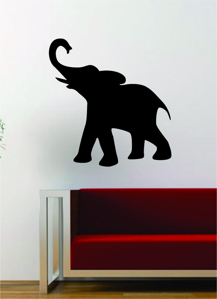 Elephant Silhouette V5 Decal Wall Vinyl Art Decor Room Animal Beautifu ...