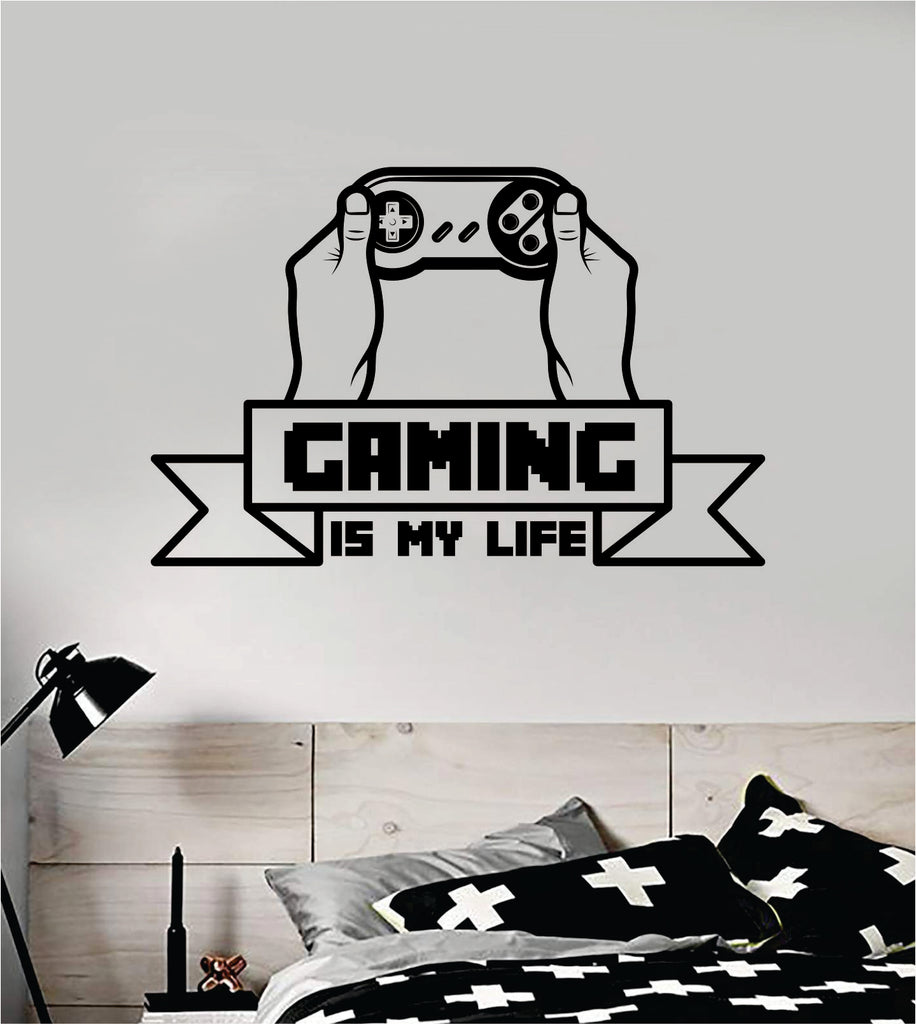 Gaming Is My Life V3 Controller Video Game Decal Sticker Wall Vinyl De Boop Decals