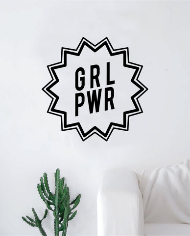 Girl Power V6 Wall Decal Sticker Vinyl Art Bedroom Living Room Decor Decoration Teen Quote Inspirational Motivational Cute Lady Woman Feminism