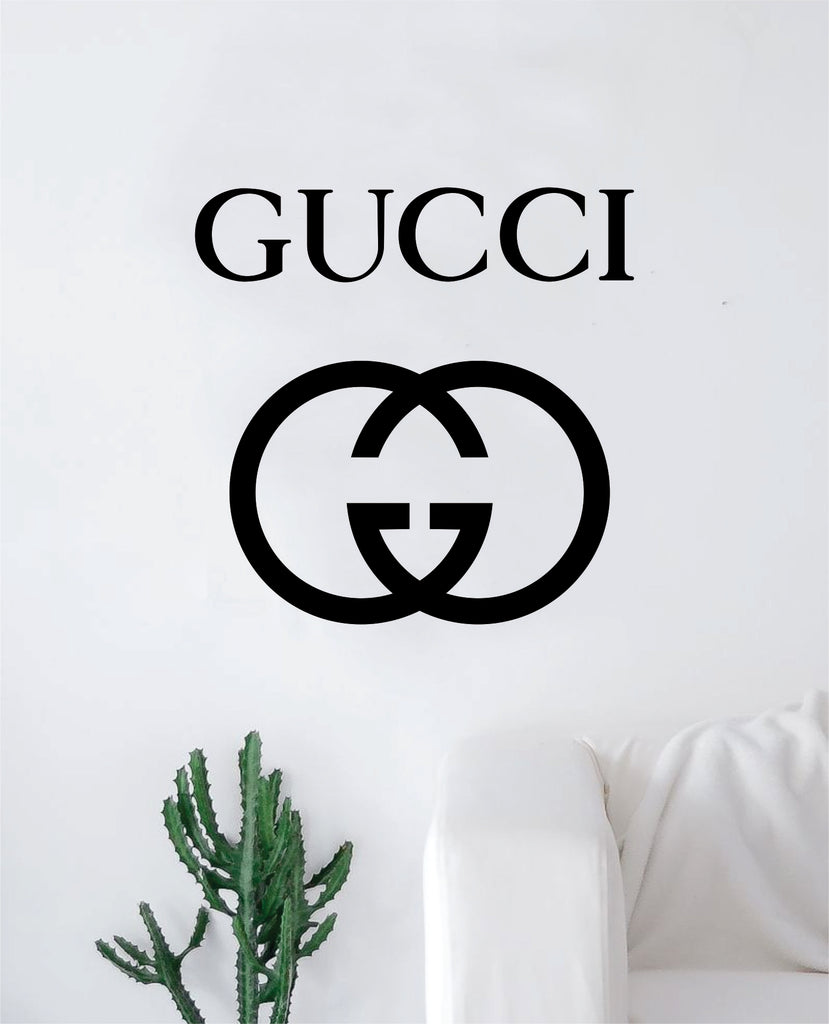 Gucci Logo Wall Decal Home Decor Bedroom Room Vinyl Sticker Art Quote –  boop decals