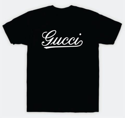 Gucci Cursive T-Shirt Tee Shirt Vinyl Heat Press Custom Inspirational ...