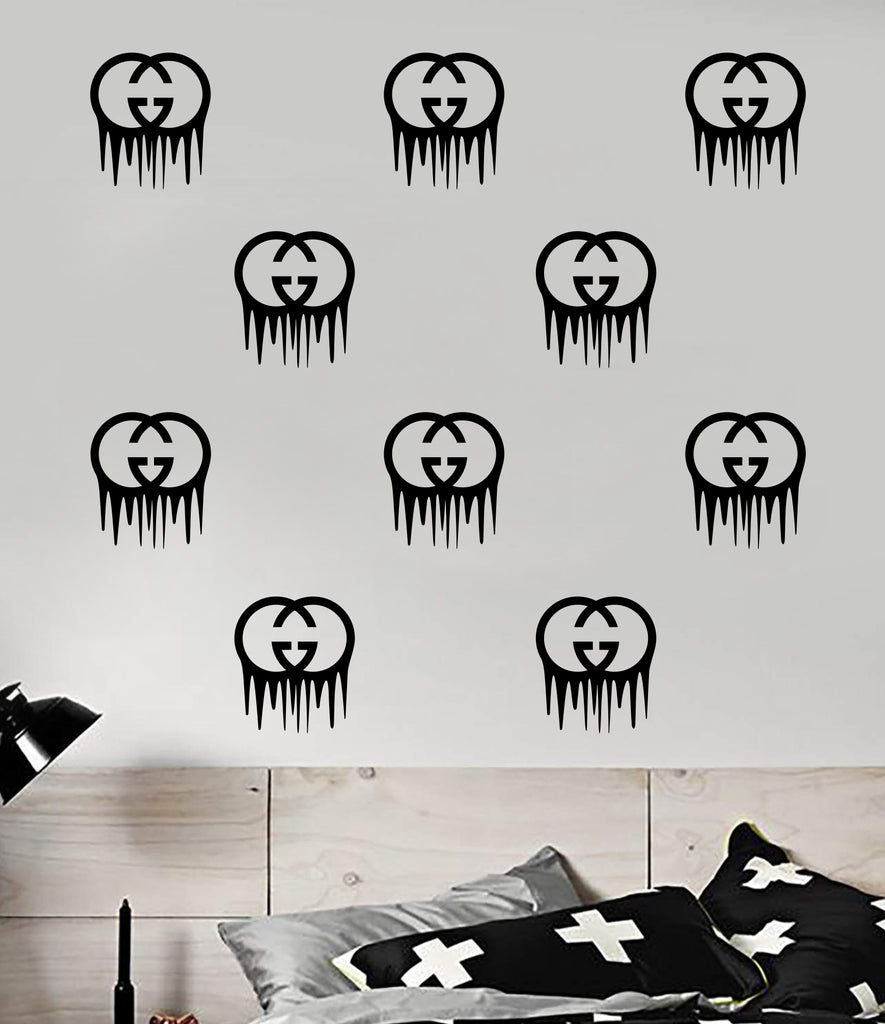 Gucci Drip Logo Pattern Pack of 20 Wall Decal Home Decor Bedroom Room –  boop decals