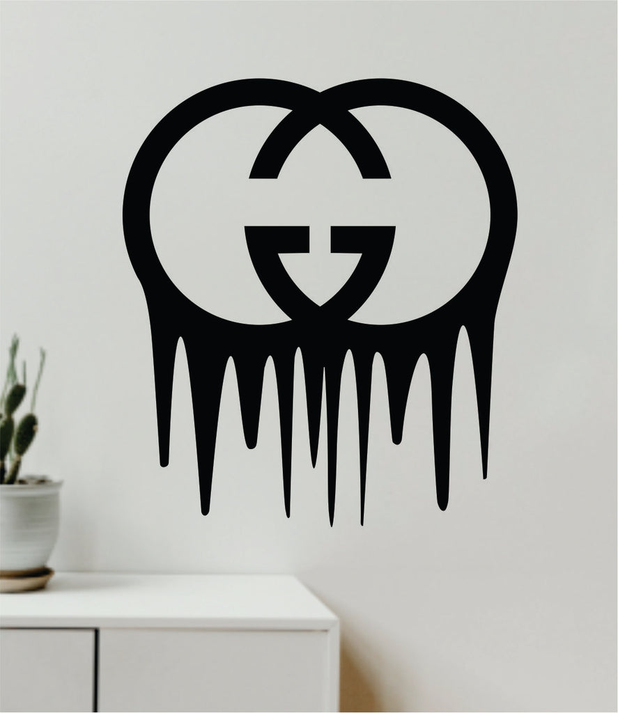 Gucci Drip Logo Wall Decal Home Decor Bedroom Room Vinyl Sticker Art Q –  boop decals