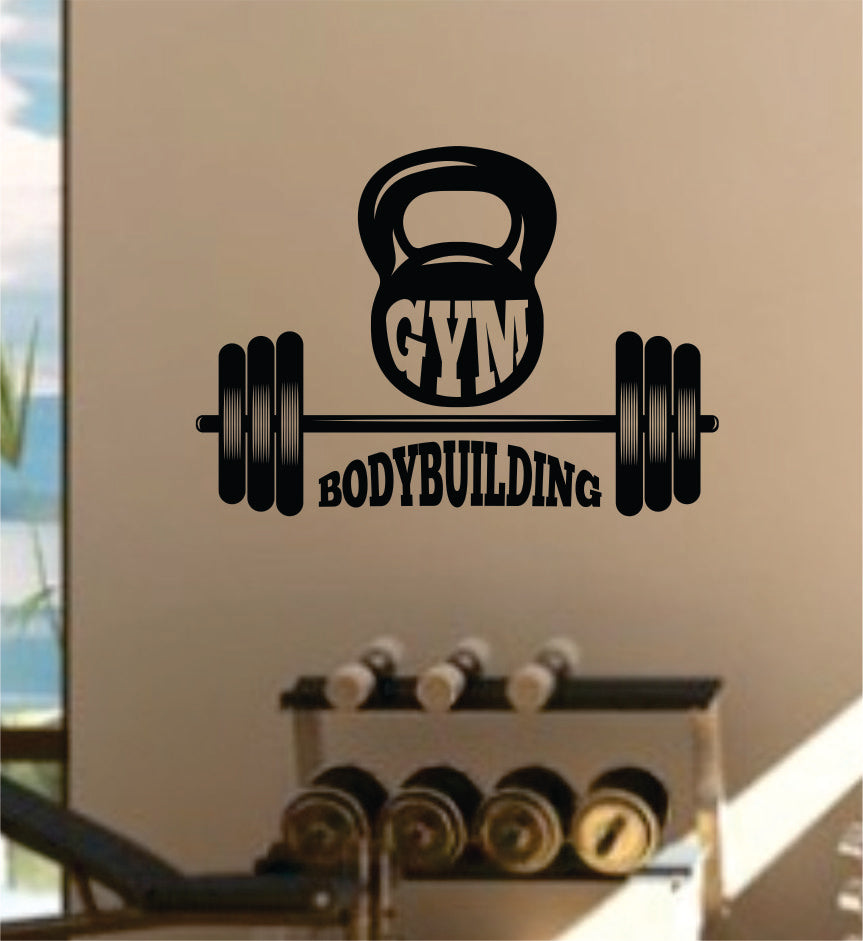 Gym Bodybuilding Fitness Work Out Health Decal Sticker Wall Vinyl