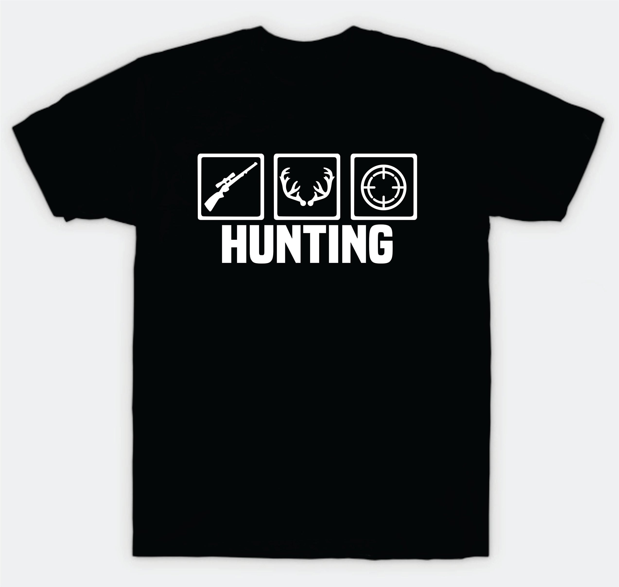 Hunting T-Shirt Tee Shirt Vinyl Heat Press Custom Quote Teen Kids Boy Girl Tshirt Sports Hunt Animal