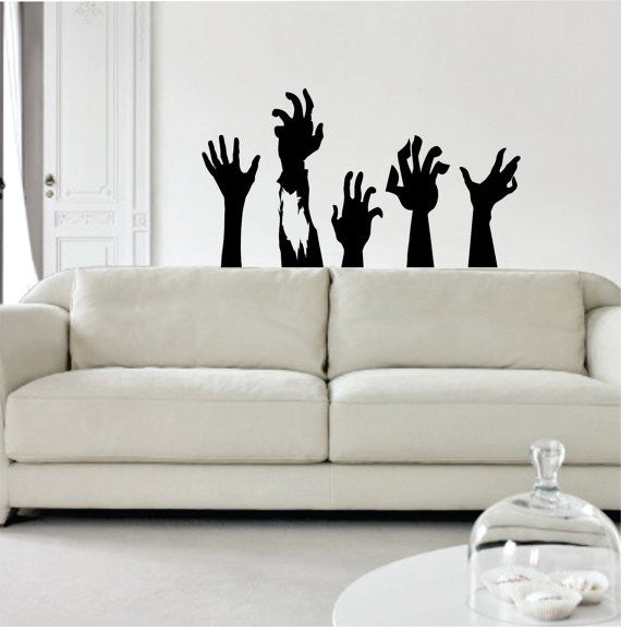 Zombie Hands Design Decal Sticker Wall Vinyl Art Home Room Decor – boop ...