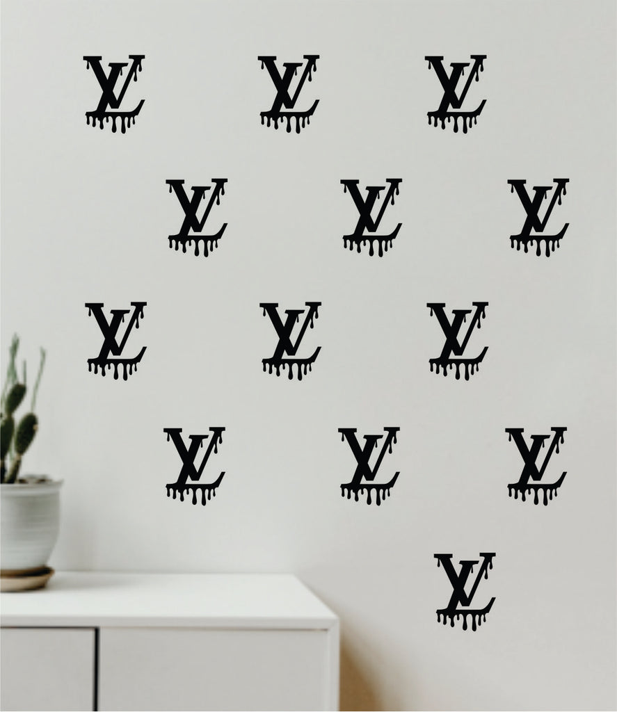 LV, sheet stickers monogrammes Color Black Size 30 cm x 25cm