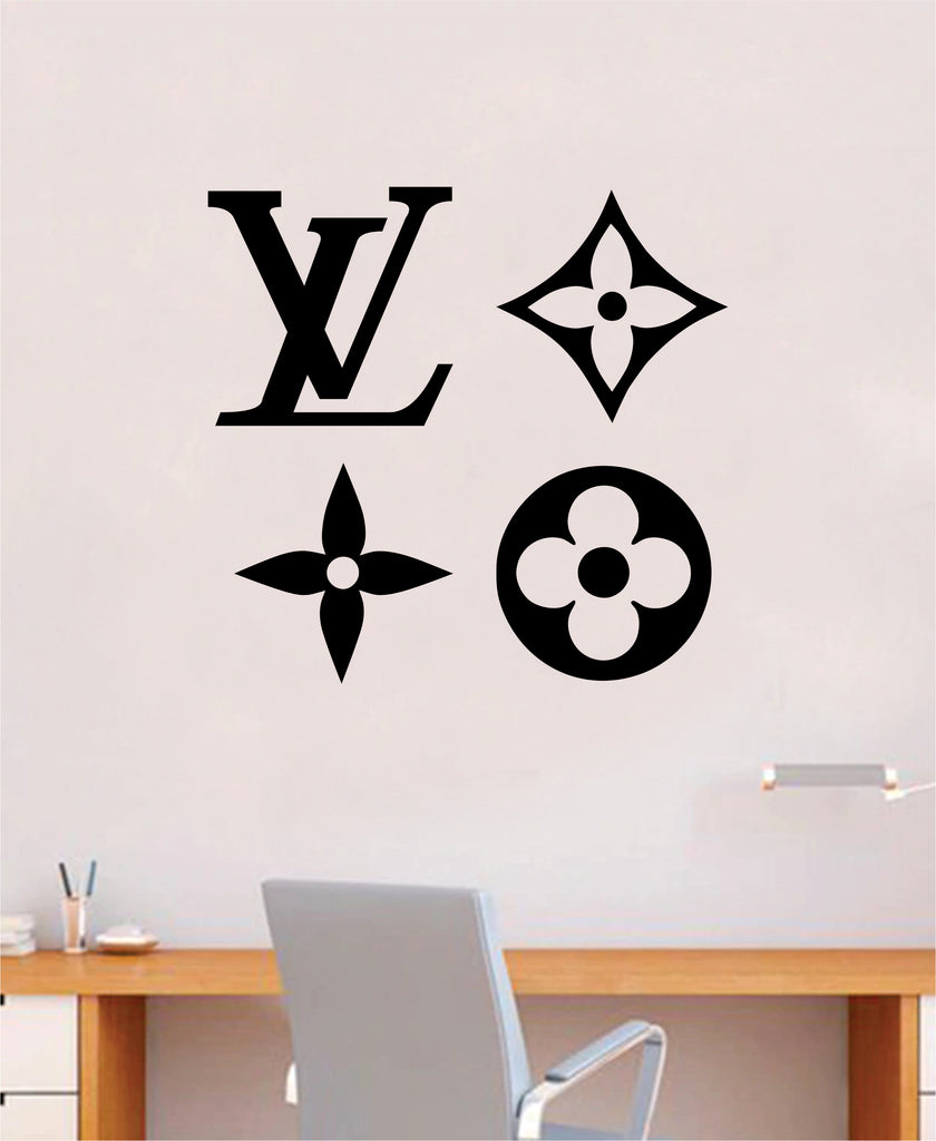 Louis Vuitton Logo Pattern V2 Wall Decal Home Decor Bedroom Room