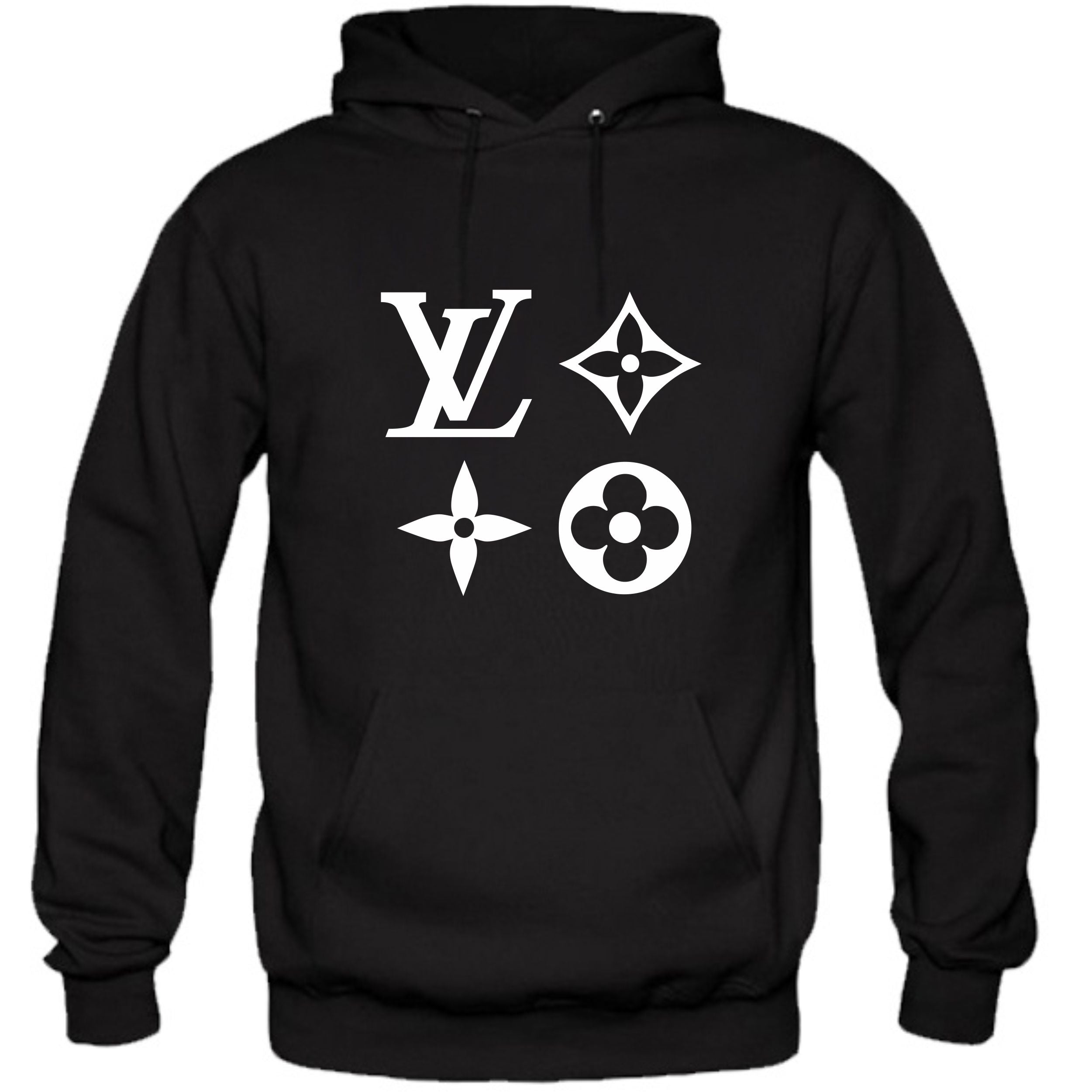 Louis Vuitton LV Pattern V3 Hoodie Hooded Sweatshirt Sweater T-Shirt Tee Shirt Vinyl Heat Press Cust