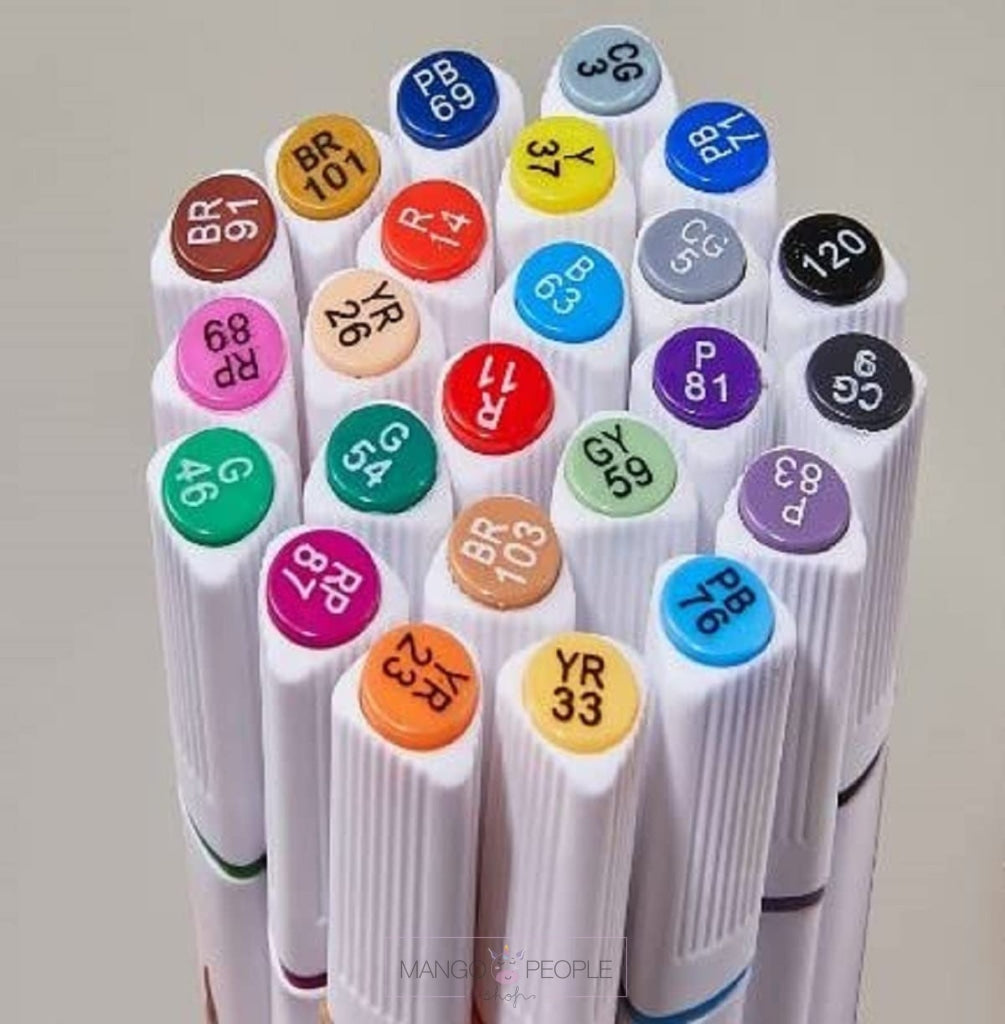 Washable Marker Coloring Pens Set,SAYEEC 48 Assorted Colors Drawing Pen  Thick Point Art Marker Set Water Color with Storage for Adult Coloring  Books