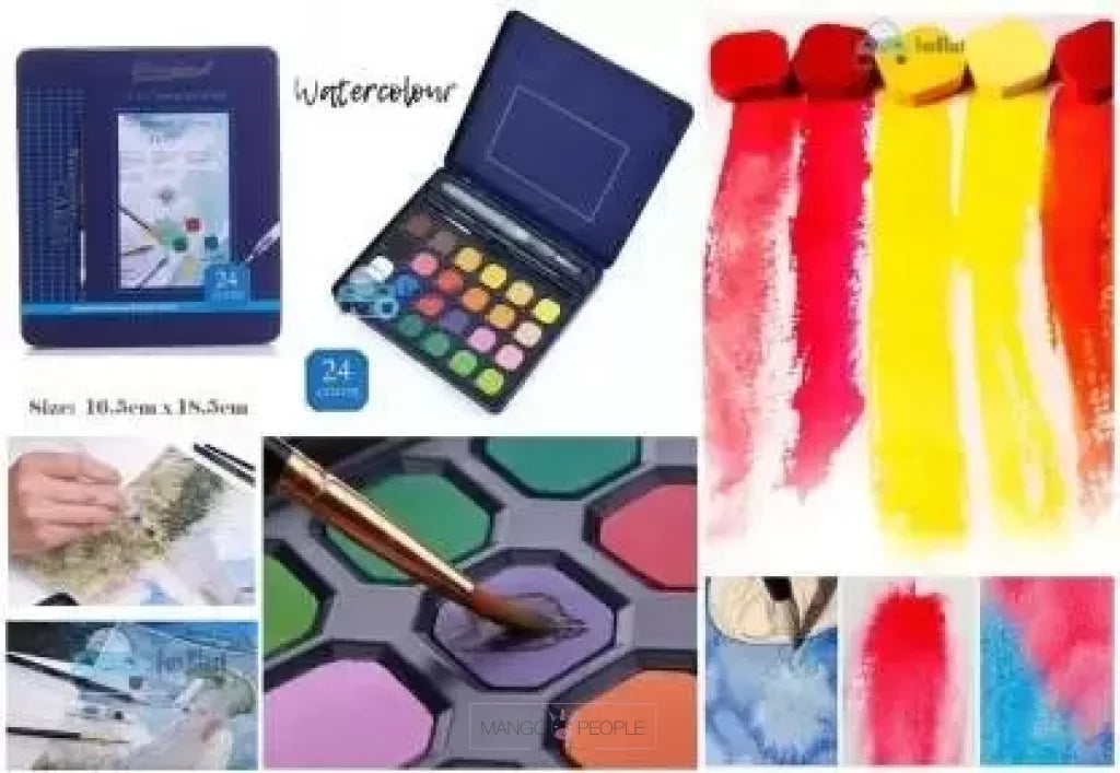 Tin Paint Box with 36 Pieces Of Water Color Cake (Colors and Pigments) at  Rs 1000.00, Noida