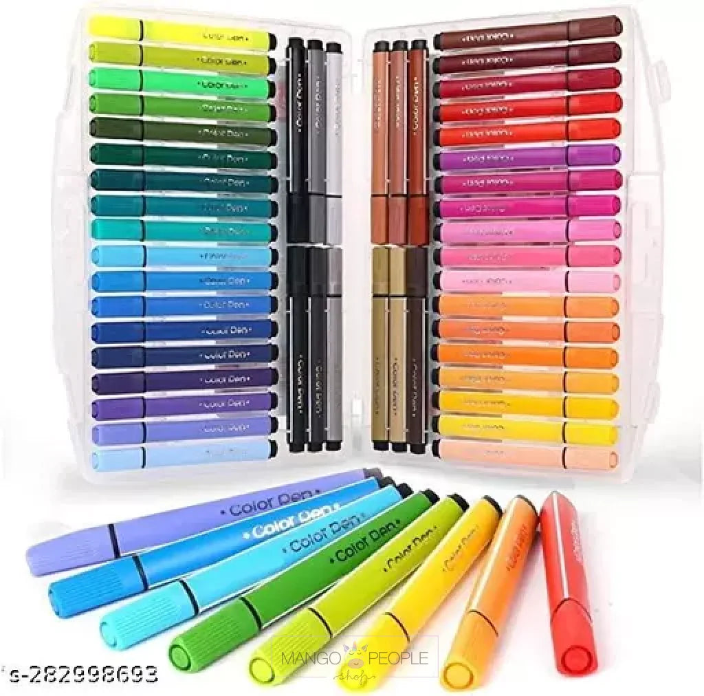 ORTHO SPARK Heeva Creation Colorful Washable Water Color Pen Set for Paint  & Design - 24 Pcs Color Marker for Kids Triangle Shaped Color Pencils (Set  of 24, Multicolor) : : Home & Kitchen