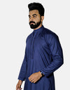 Navy Blue Stitched Kameez Shalwar (AMW-WSK-003) Annafeu Apparels