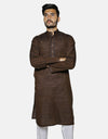 Chambray Embroidered Stitched Kurta (AMW-CK-002) Annafeu Apparels