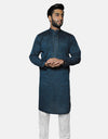 Chambray Embroidered Stitched Kurta (AMW-CK-003) Annafeu Apparels