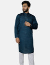 Chambray Embroidered Stitched Kurta (AMW-CK-003) Annafeu Apparels