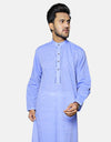 Chambray Embroidered Stitched Kurta (AMW-CK-006) Annafeu Apparels