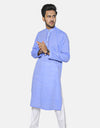 Chambray Embroidered Stitched Kurta (AMW-CK-006) Annafeu Apparels