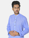 Chambray Embroidered Stitched Kurta (AMW-CK-006) Annafeu Apparels