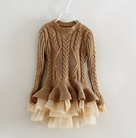 cream sweater dress girls