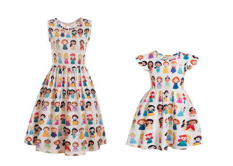 princess print dress