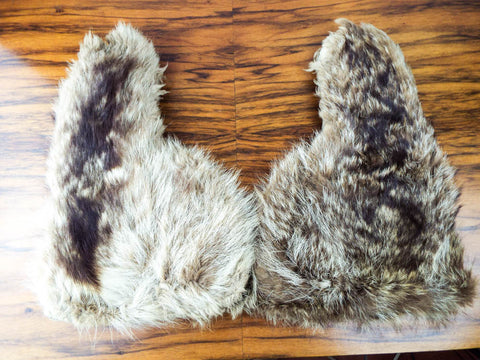 wolf fur gloves