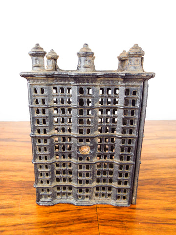 antique cast iron money box