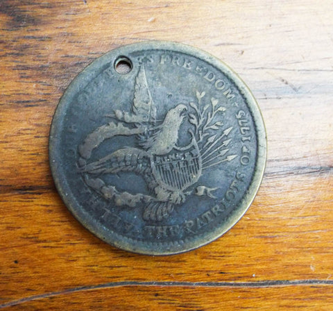 Antique Political Temperance 1775 Patriotic Brass Coin – Yesteryear ...