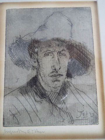 Original Augustus Edwin John Signed Etching & Letter – Yesteryear ...