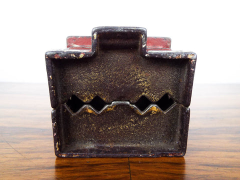 victorian cast iron money box