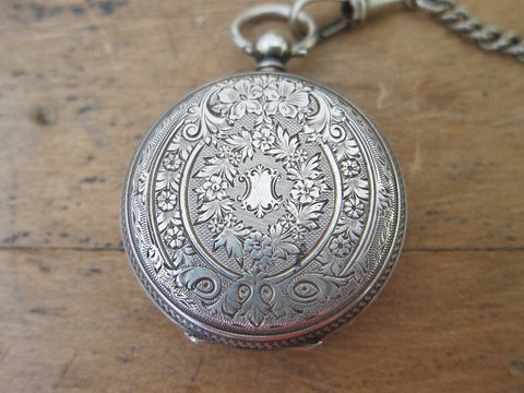 Pocket Watches, Antique Pocket Watch Sterling Silver – Yesteryear ...