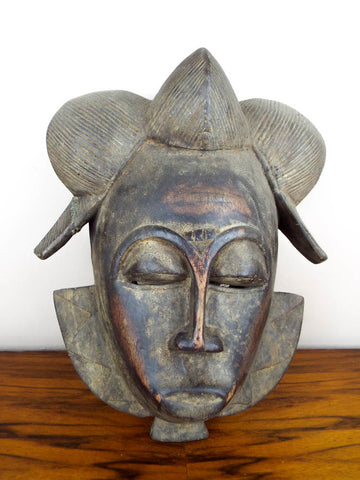 Antique Punu Tribal Wood Ceremonial Mask African Gabon – Yesteryear ...