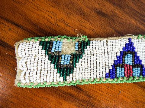 Native American Pyramid Beaded Northern Plains Belt – Yesteryear Essentials