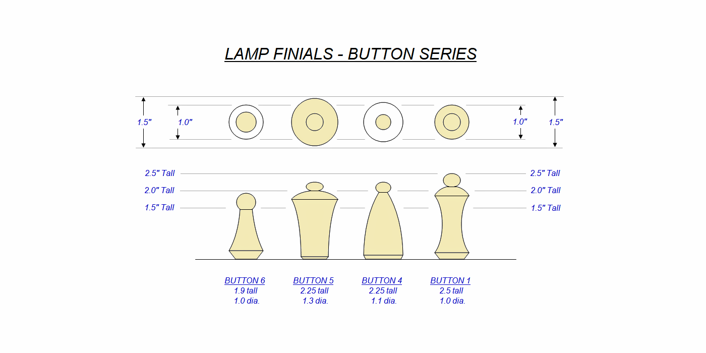 Lamp Shade Finials