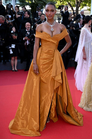 Jasmine Tookes in Zuhair Murad at 76th Cannes