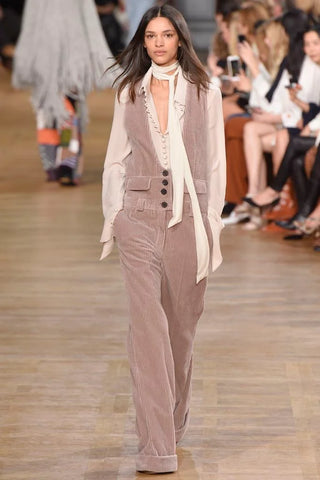 Skinny scarf trend at Milan Fashion Week S/S 2024