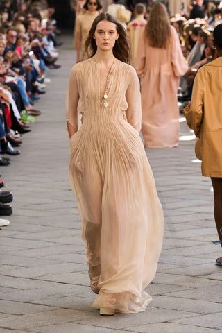 Nude sheerness trend at Milan fashion week 2024