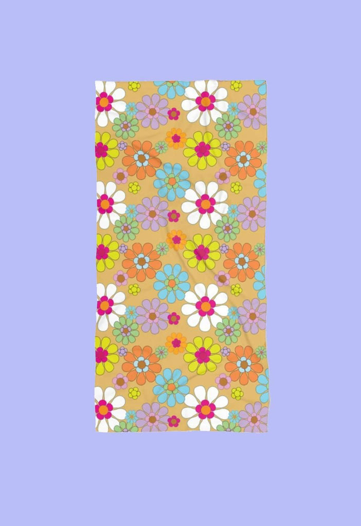 Retro Floral Beach Towel - HAYLEY ELSAESSER 