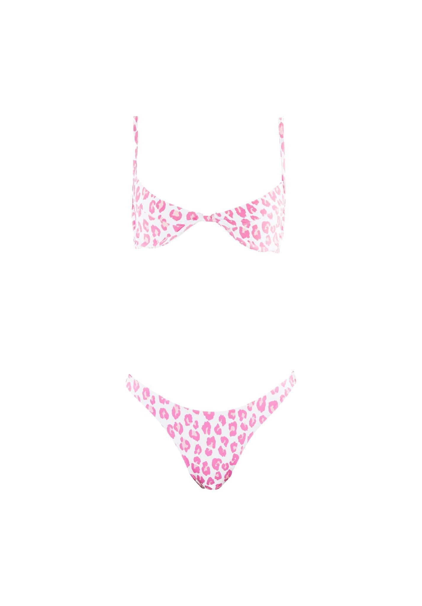 pink leopard swimsuit