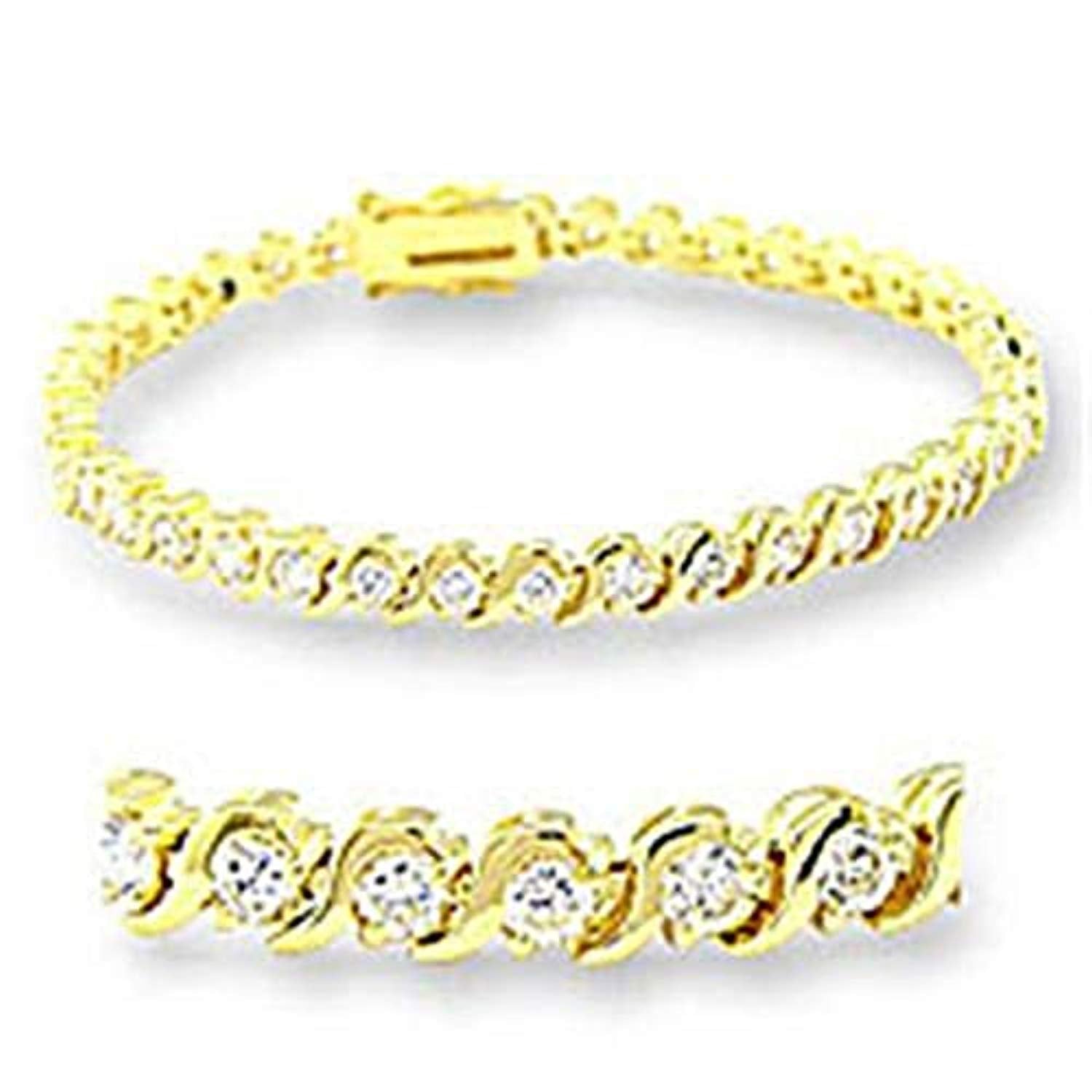 WildKlass Classic Bracelet Gold Women AAA Grade CZ Clear