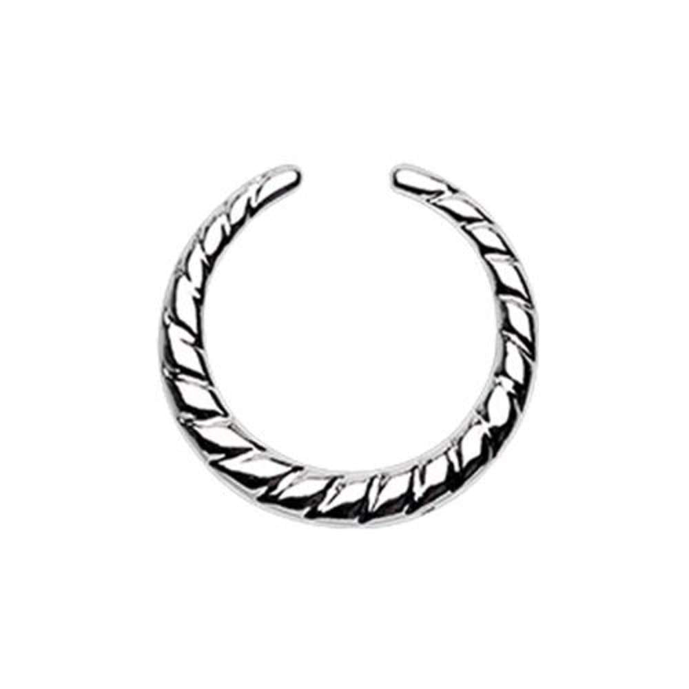 Rope Textured WildKlass Septum Retainer Ring