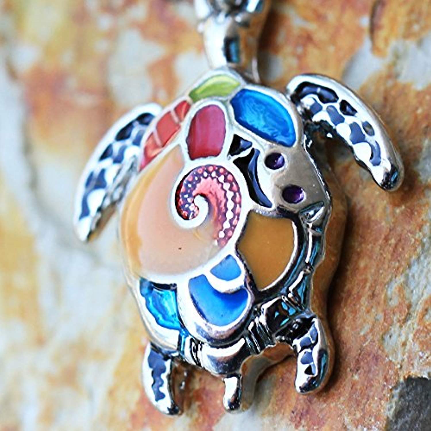 316L Stainless Steel Aloha Sea Turtle Dangle WildKlass Navel Ring