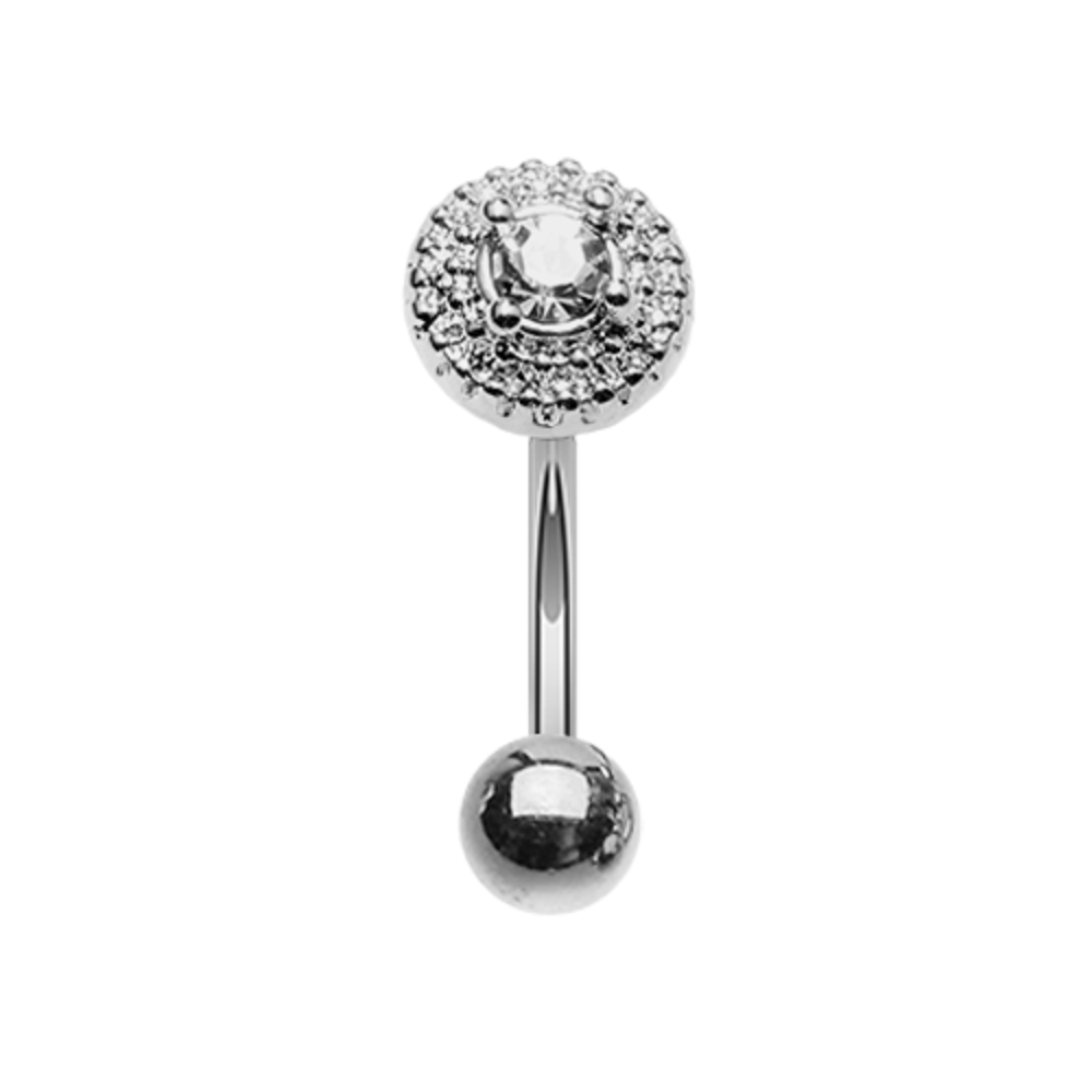 Grand Royal Gem Ball WildKlass Curved Barbell Eyebrow Ring