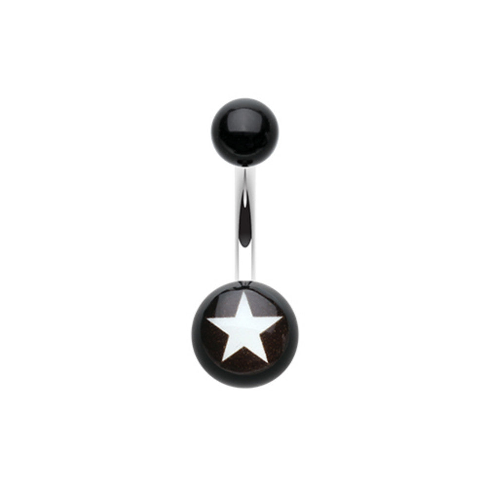 Nova Star Acrylic Belly Button Ring