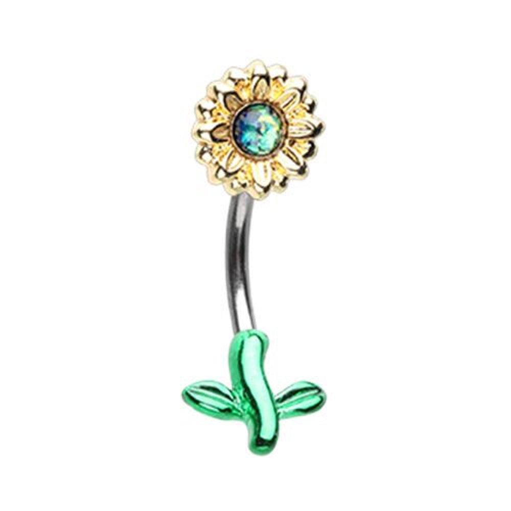 Shining Bright Sunflower WildKlass Belly Button Ring